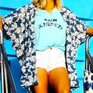 Natural by Known Supply Hawaiian Kimono Cover Up